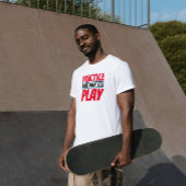 Praktijk meer | Motivatie term rode typografie T-shirt