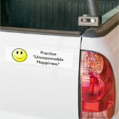 Praktijk "onredelijk geluk" bumpersticker (Op Truck)