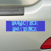 Praktijk Patience Bumpersticker (Op auto)