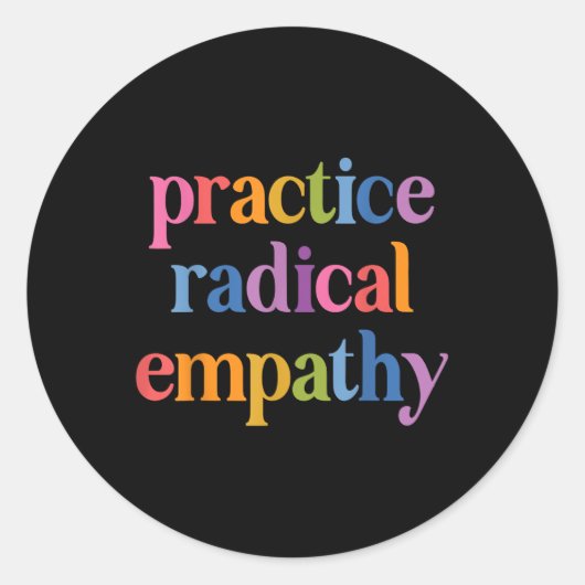 Praktijk Radicale Empathie _1 Ronde Sticker (Voorkant)