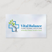 praktijk van de functionele geneeskunde visitekaartje (Voorkant)