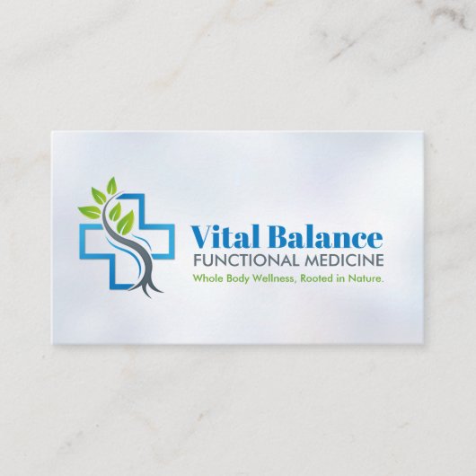 praktijk van de functionele geneeskunde visitekaartje (Voorkant)