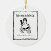 Praktijk voor  ontwerp voor boekenclub keramisch ornament (Voorkant)