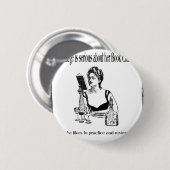 Praktijk voor  ontwerp voor boekenclub ronde button 5,7 cm (Voorkant /achterkant)