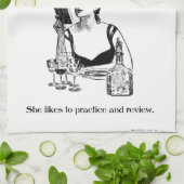 Praktijk voor  ontwerp voor boekenclub theedoek (Gevouwen)