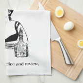 Praktijk voor  ontwerp voor boekenclub theedoek (Quarter Fold)