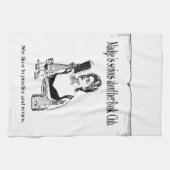 Praktijk voor  ontwerp voor boekenclub theedoek (Horizontaal)