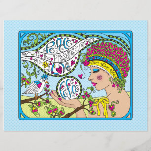 Praktijk voor u Peace_flatpapier — vel 11 x 8,5 in