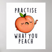 Praktijk wat je schamele positieve fruitbont geeft poster (Voorkant)