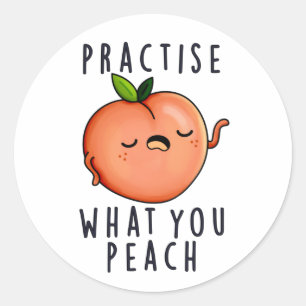 Praktijk wat je schamele positieve fruitbont geeft ronde sticker