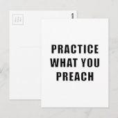 Praktijk wat u predikt briefkaart (Voorkant / Achterkant)