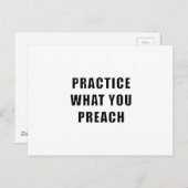 Praktijk wat u predikt briefkaart (Voorkant / Achterkant)