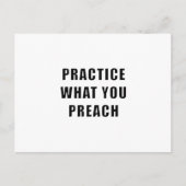 Praktijk wat u predikt briefkaart (Voorkant)