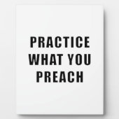 Praktijk wat u predikt fotoplaat (Voorkant)