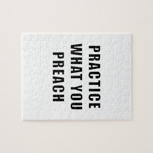 Praktijk wat u predikt legpuzzel (Horizontaal)