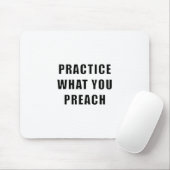 Praktijk wat u predikt muismat (Met muis)