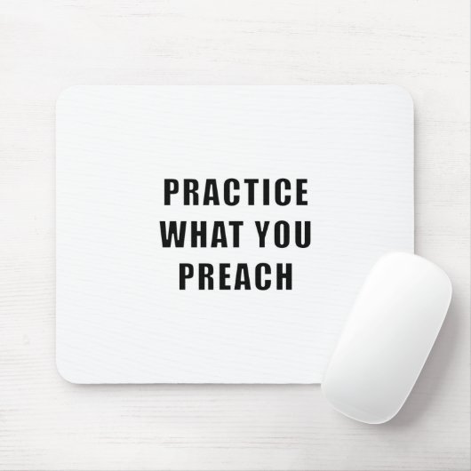 Praktijk wat u predikt muismat (Met muis)