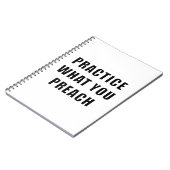 Praktijk wat u predikt notitieboek (Linkerzijde)