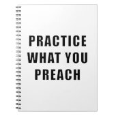 Praktijk wat u predikt notitieboek (Voorkant)