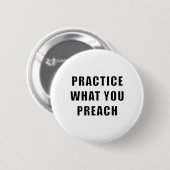 Praktijk wat u predikt ronde button 5,7 cm (Voorkant /achterkant)