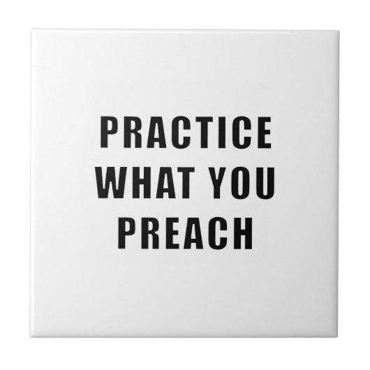 Praktijk wat u predikt tegeltje (Voorkant)