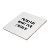 Praktijk wat u predikt tegeltje (Zijkant)