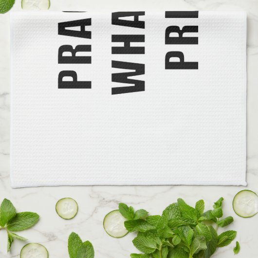 Praktijk wat u predikt theedoek (Gevouwen)