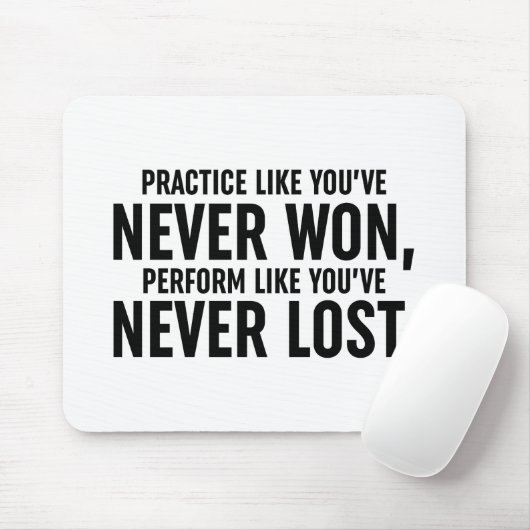 Praktijk zoals je nog nooit hebt gewonnen muismat (Met muis)