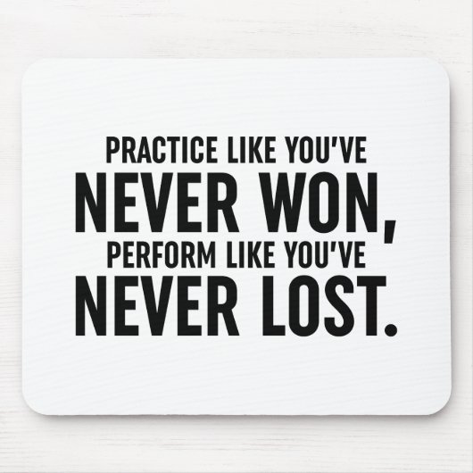 Praktijk zoals je nog nooit hebt gewonnen muismat (Voorkant)