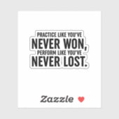 Praktijk zoals je nog nooit hebt gewonnen sticker (Vel)