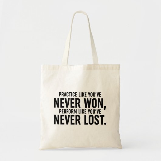 Praktijk zoals je nog nooit hebt gewonnen tote bag (Voorkant)