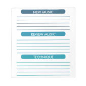 Praktijkblad muzieknoten notitieblok (Voorkant)