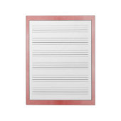 Praktijkbladen Robuust rood ontwerp Notitieblok (Linkerzijde)