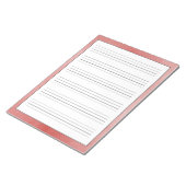 Praktijkbladen Robuust rood ontwerp Notitieblok (Schuin)