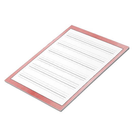 Praktijkbladen Robuust rood ontwerp Notitieblok (Schuin)