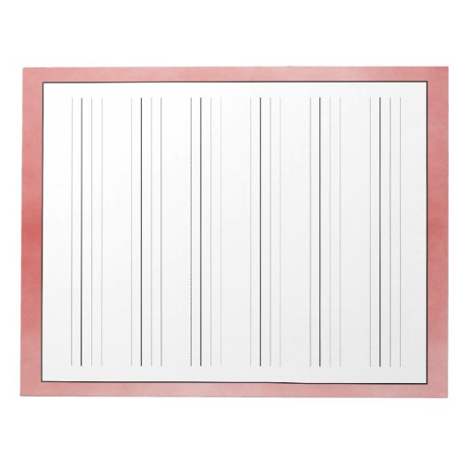 Praktijkbladen Robuust rood ontwerp Notitieblok (Voorkant)