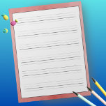 Praktijkbladen Robuust rood ontwerp Notitieblok<br><div class="desc">De studenten en de volwassenen kunnen zowel druk als krullend handschrift met dit volledige groottedocument met een rustige rode ontwerpachtergrond praktiseren. Elke pagina omvat 6 lijnen voor het schrijven, met een verlengder dalende lijn voor het praktiseren van al lagere hoesje en hogere brieven van het hoesje. Ideaal voor thuiseschool, huiswerk,...</div>