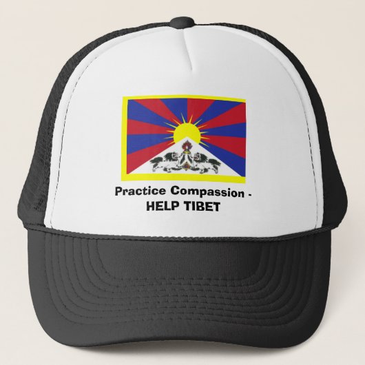 Praktijkcompassie - HULP TIBET Trucker Pet (Voorkant)