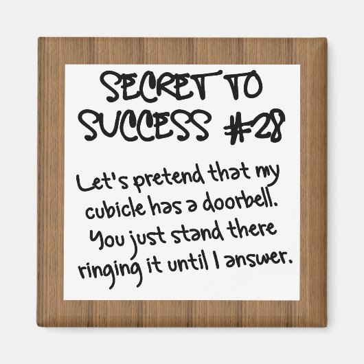 Praktijkcorrecte Kantoor Etiquette Magneet (Voorkant)