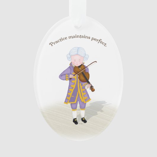 "Praktijken houden perfecte Mozart in stand" Ornament (voorkant)
