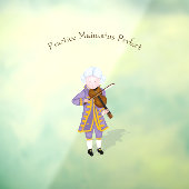 "Praktijken houden perfecte Mozart in stand" Raamsticker (Vel 3)