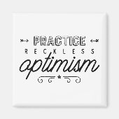 Praktijkloze Optimisme Typografie Magneet (Voorkant)
