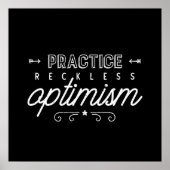 Praktijkloze Optimisme Typografie Poster (Voorkant)