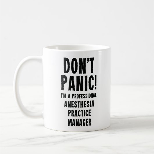 Praktijkmanager anesthesie koffiemok (Links)