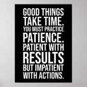 Praktijkpatiënt - Motivatie succes Poster (Voorkant)