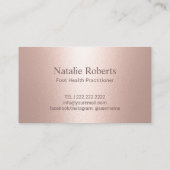 Praktijkuitvoerder massage Moderne Roos Gold Loyal Klantenkaartje (Achterkant)