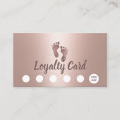 Praktijkuitvoerder massage Moderne Roos Gold Loyal Klantenkaartje (Voorkant)