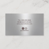 Praktijkvormer Moderne Roos Gold Foot Care Silver  Visitekaartje (Achterkant)