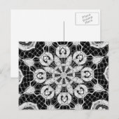 Praktisch Abstract kunstpatroon met elegante kant Briefkaart (Voorkant / Achterkant)