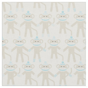 Praktisch Baby Sock Monkey-patroon Stof